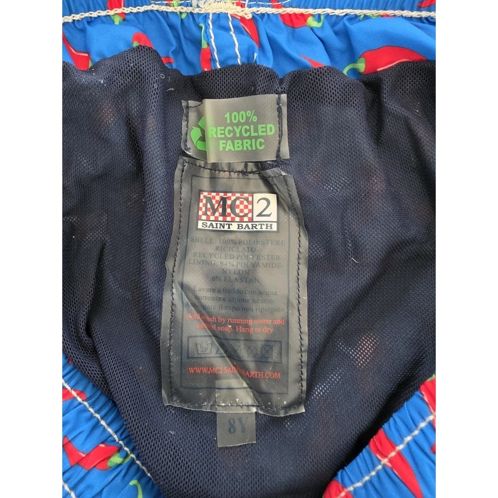 St. Barth MC2 Chilli Pepper Swim Trunks Size 8Y - Picture 5 of 5